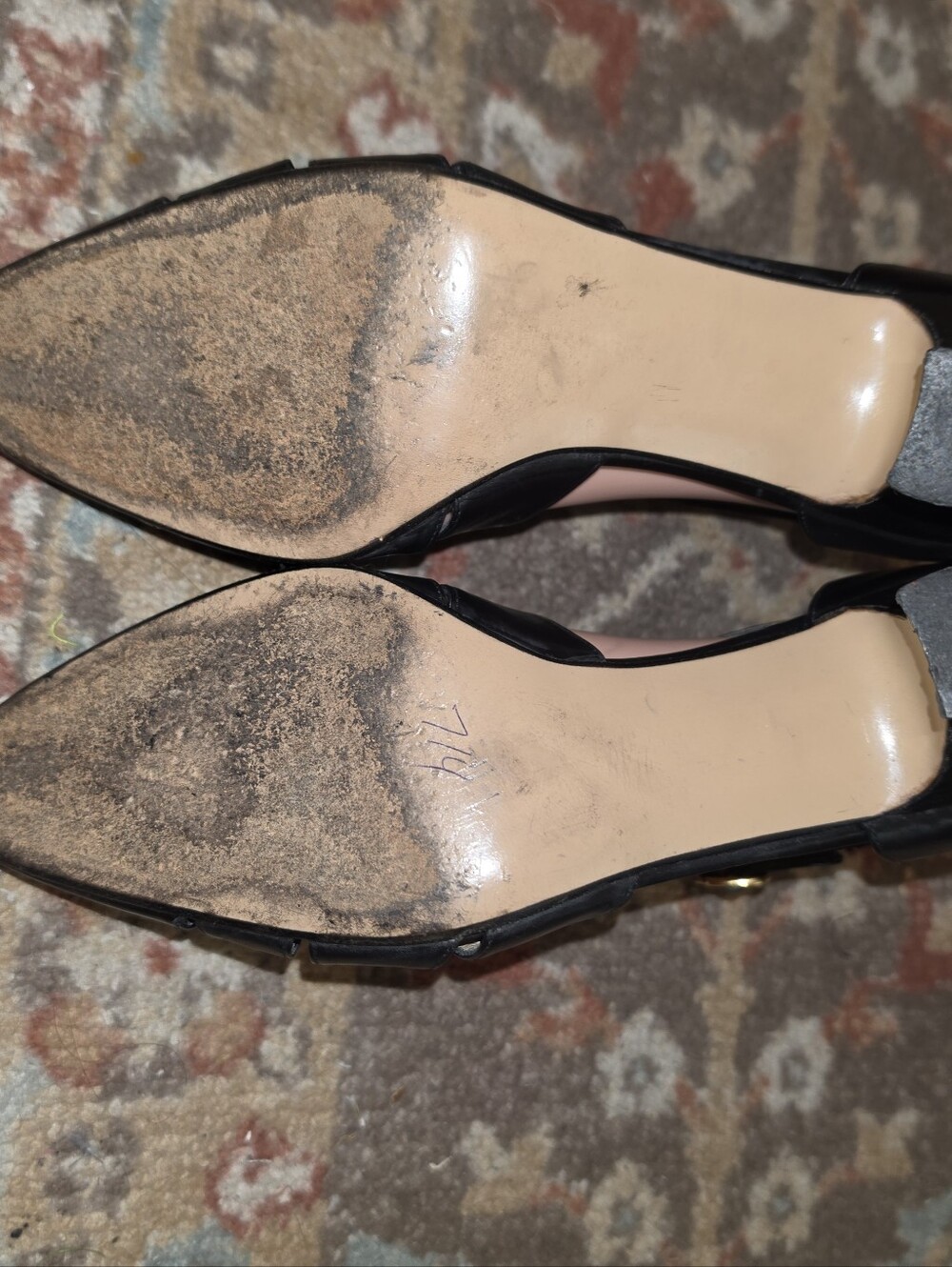BALLY Super Cute Strappy Heels Black Leather Size 7 Pre-owned - Picture 5 of 6